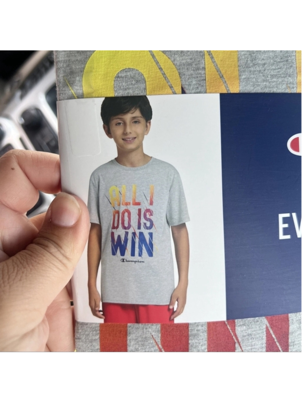 Champion Gray Graphic Short Sleeve Tee